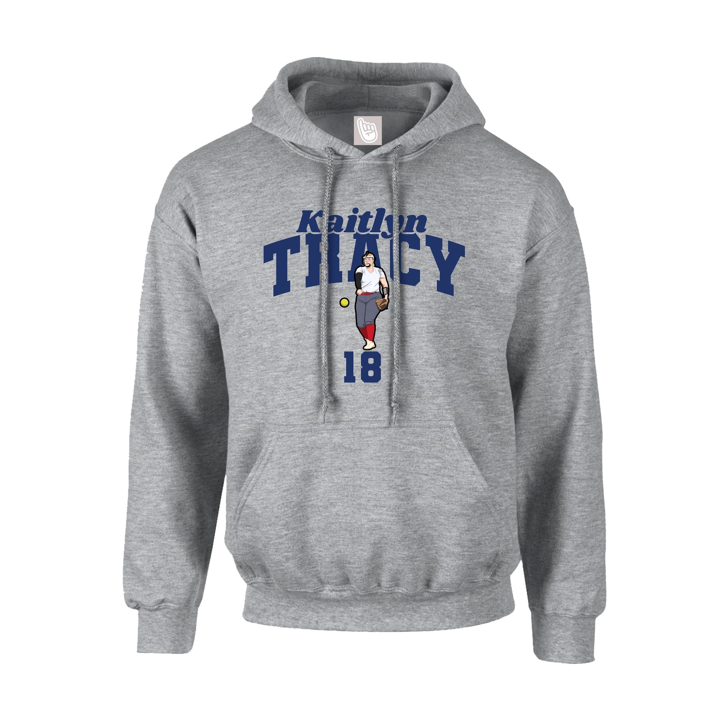 Hoodie — Signature Arch in Grey