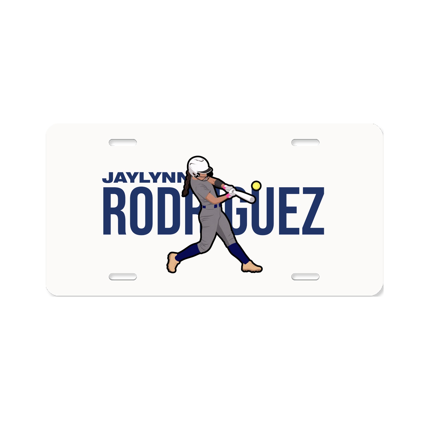 License Plate — Player Name in Classic