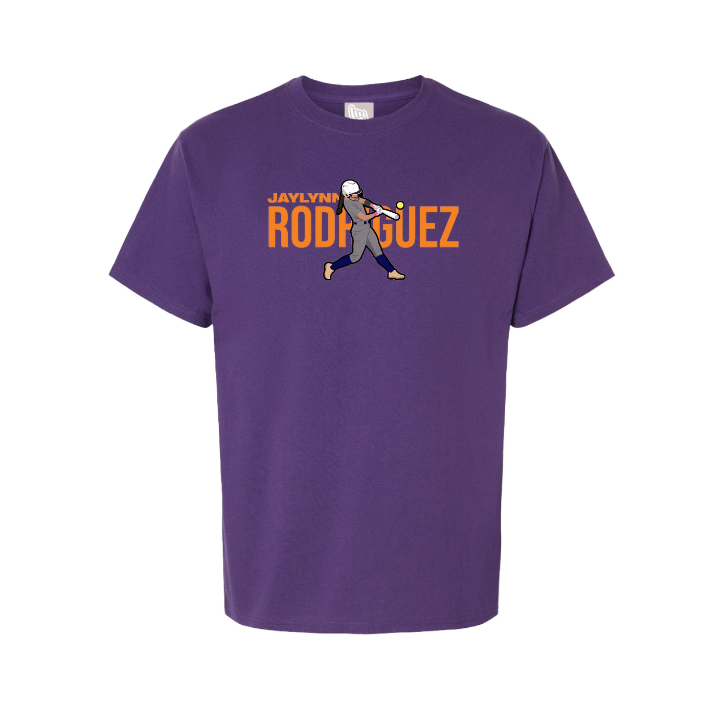 Youth Tee — Player Name in Purple