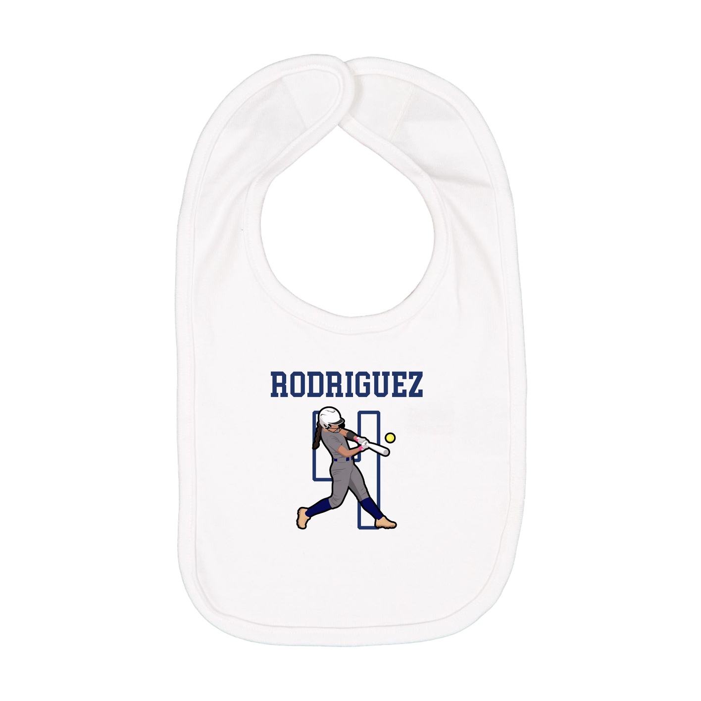 Infant Bib — Shirsey in White
