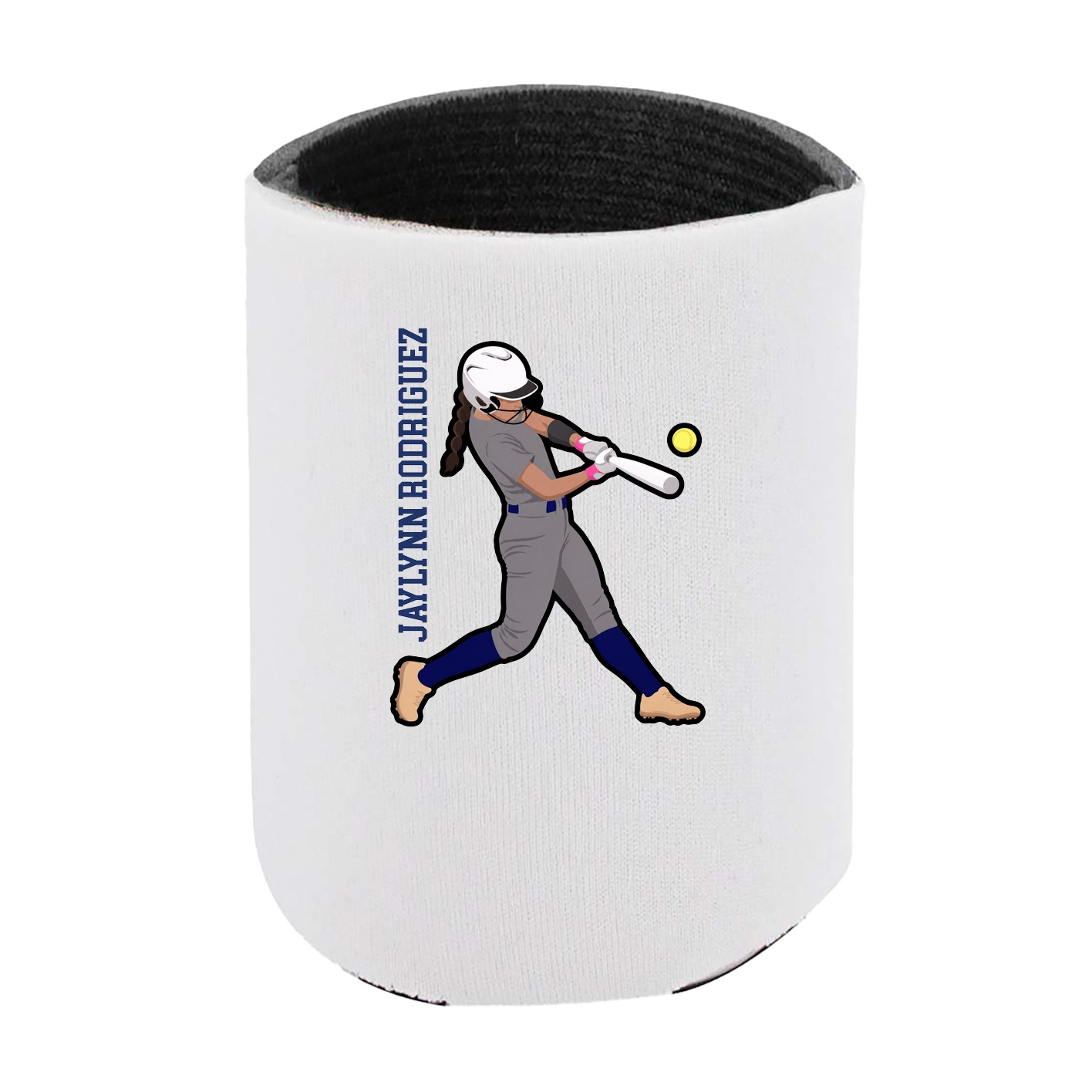 Can Holder — Name Vertical in White