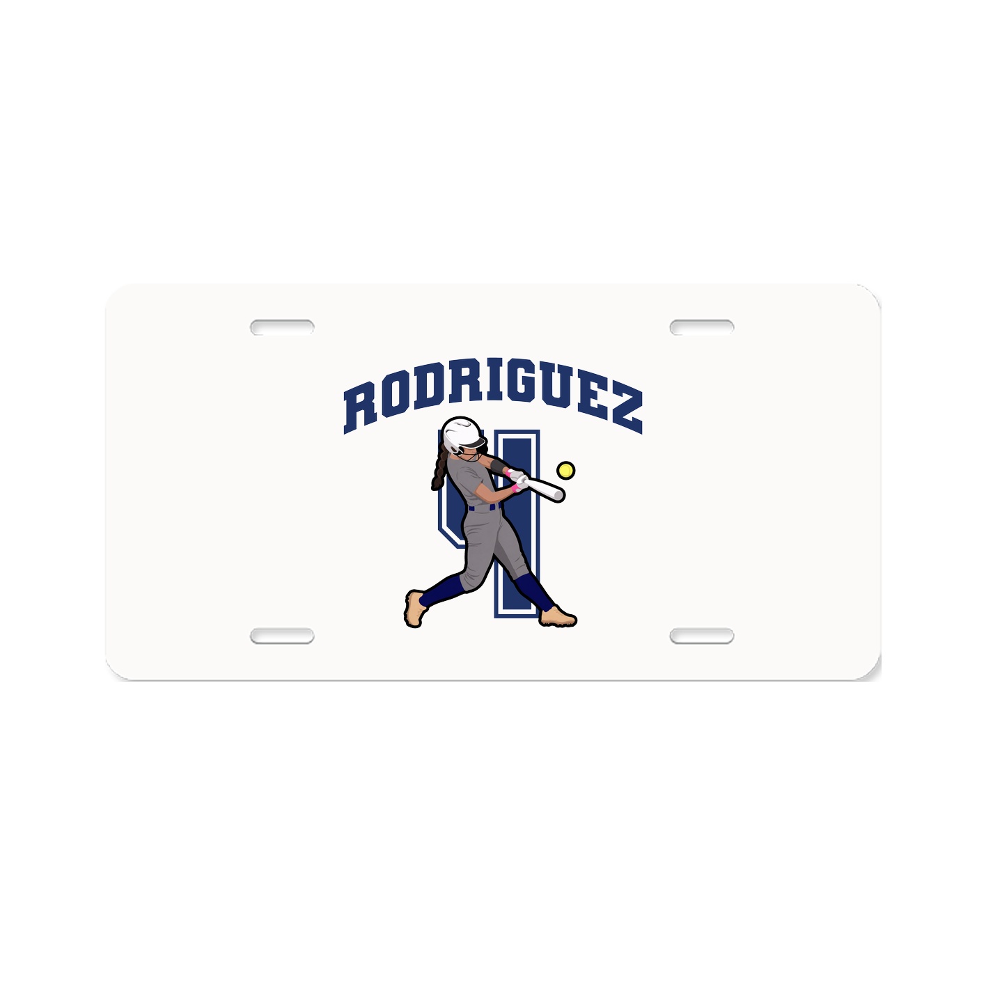 License Plate — Number in Classic