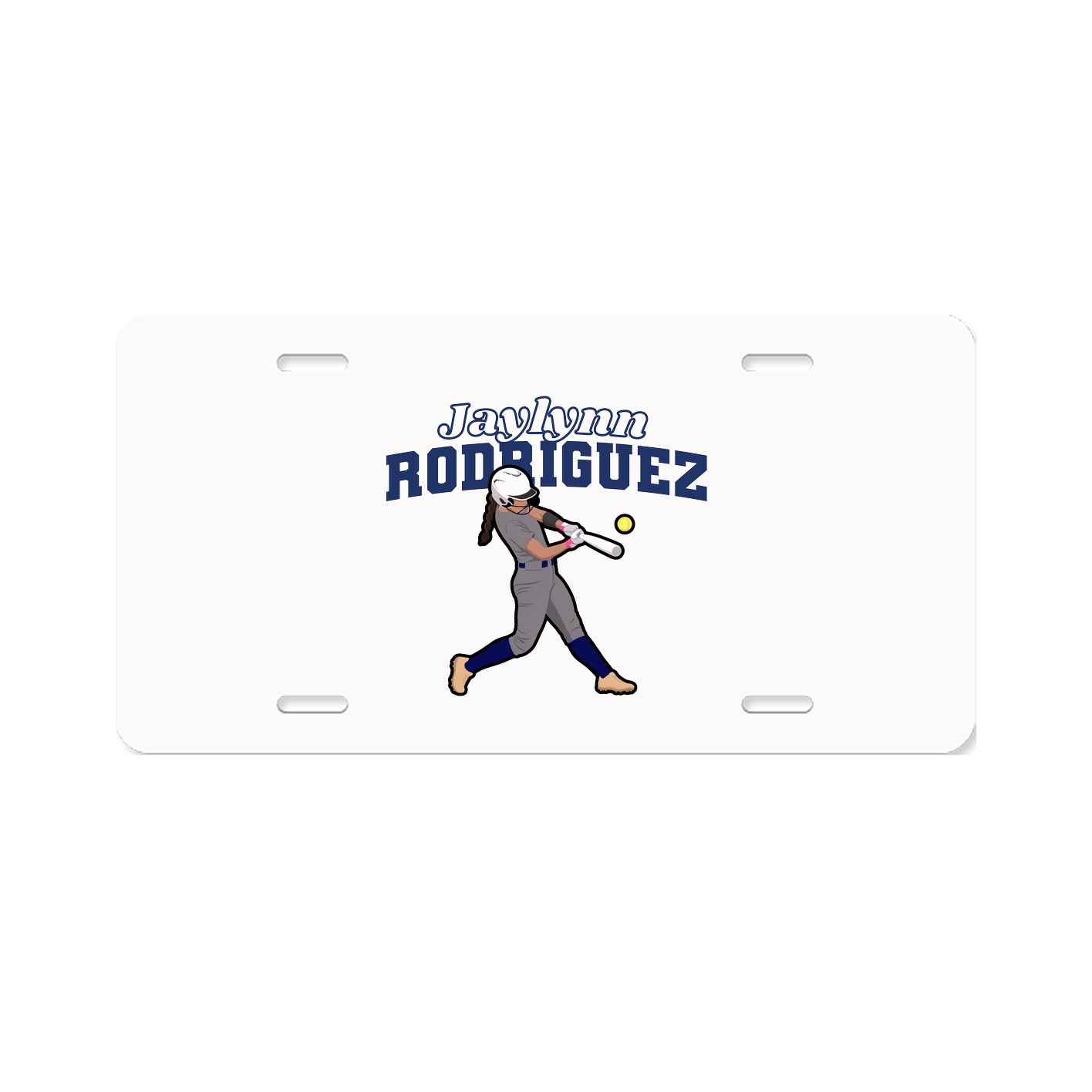 License Plate — Name Arch in Classic