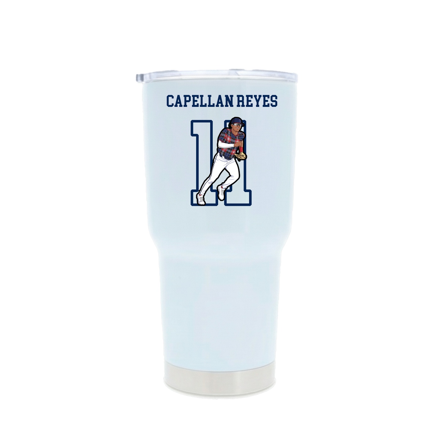 30oz Stainless Steel Tumbler — Shirsey in White