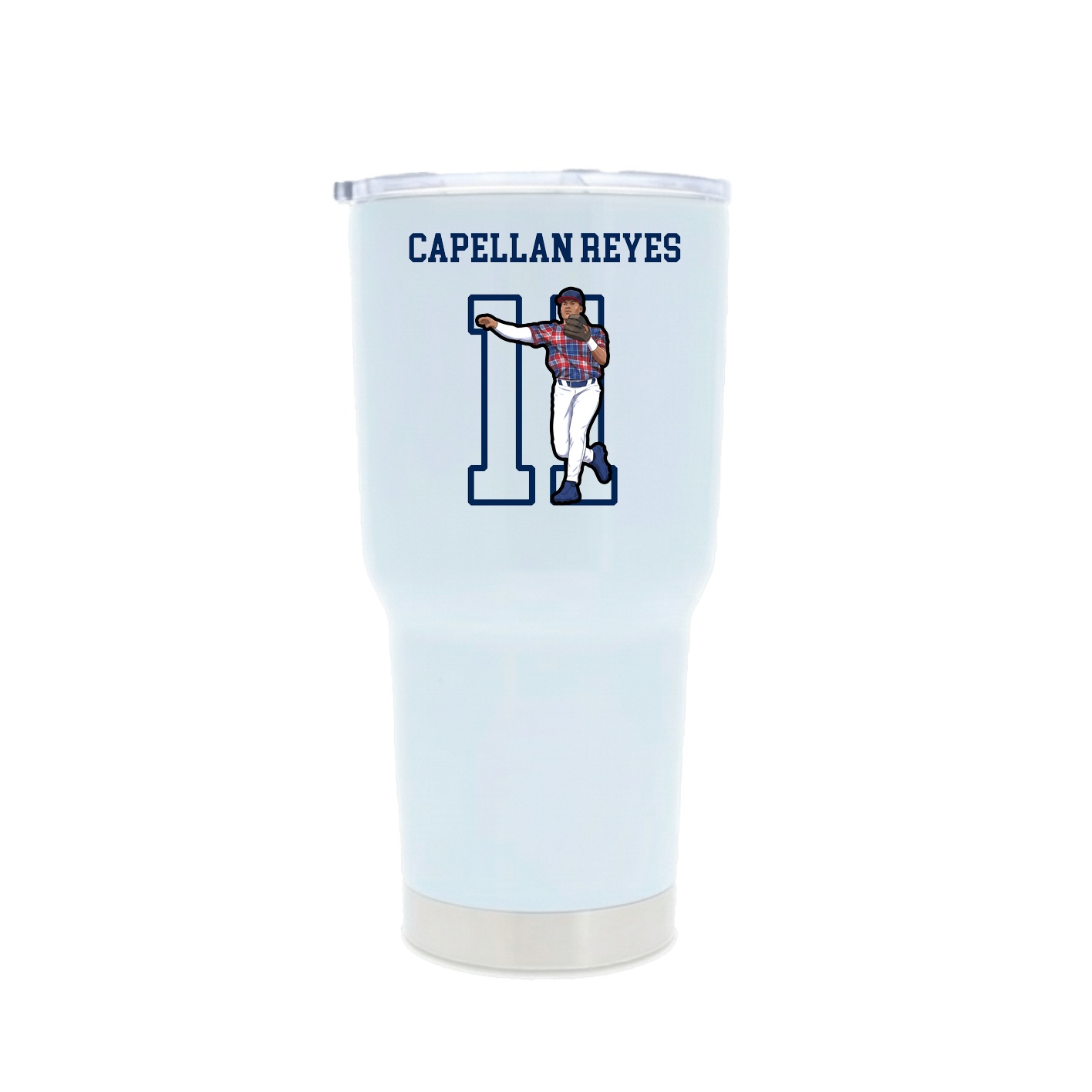 30oz Stainless Steel Tumbler — Shirsey in White