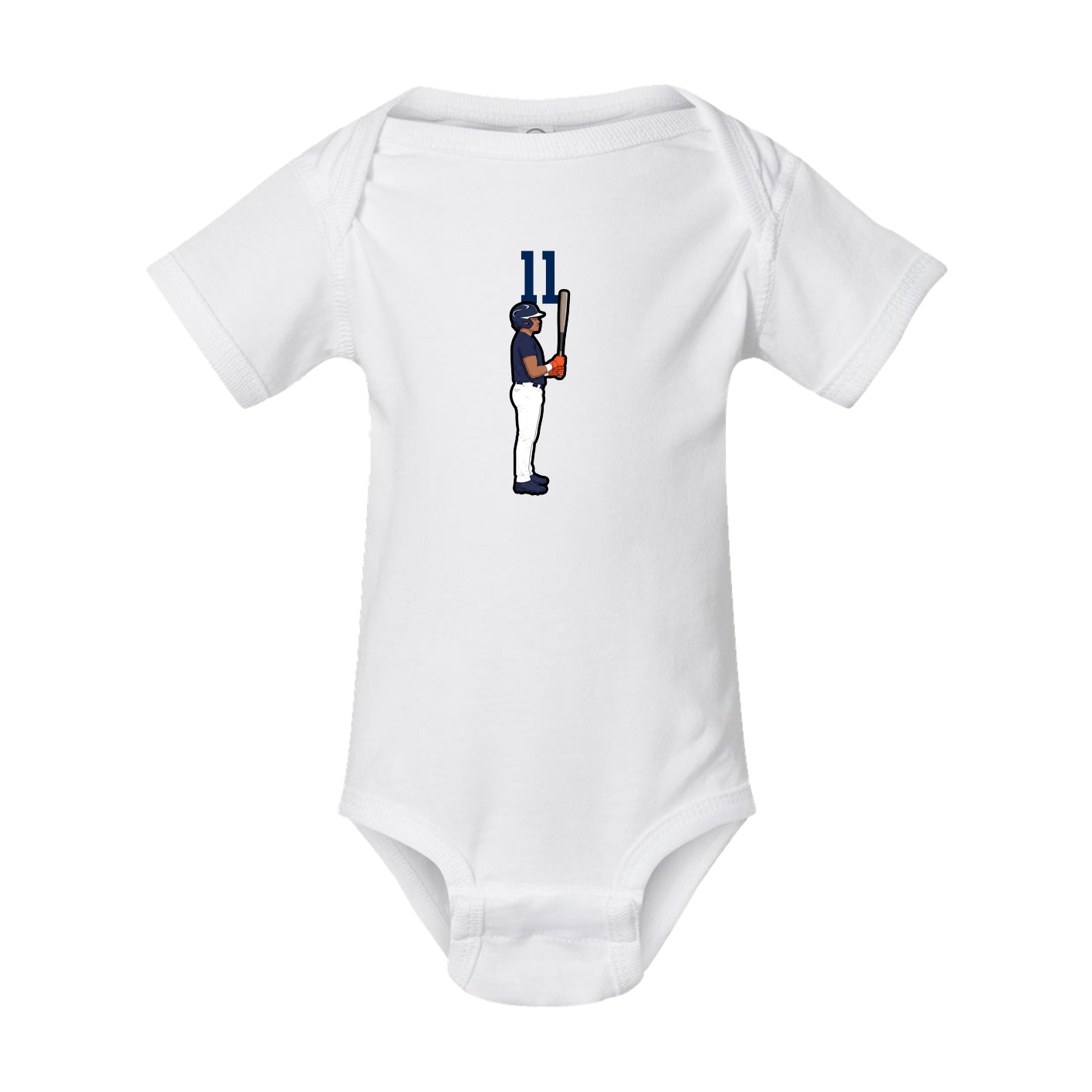 Baby Onesie — Number Top in White