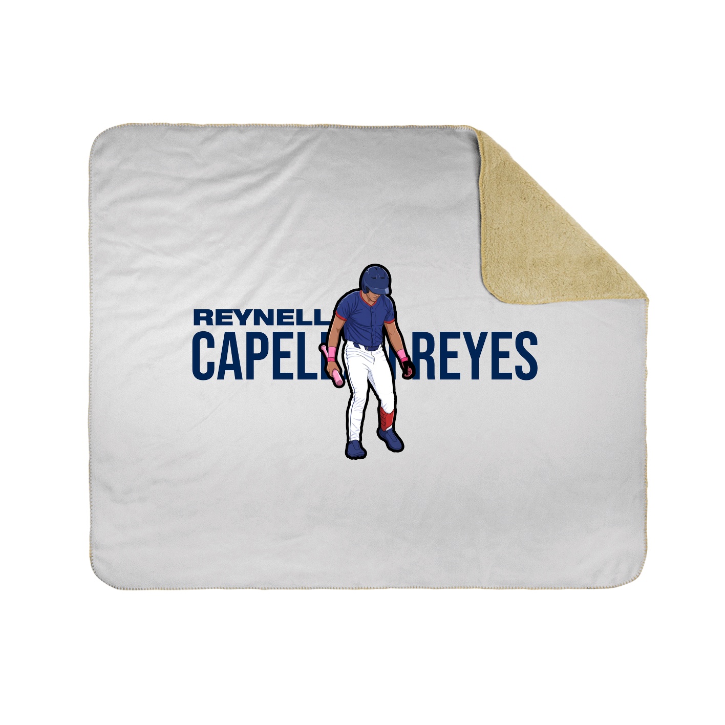 Throw Blanket — Player Name in White