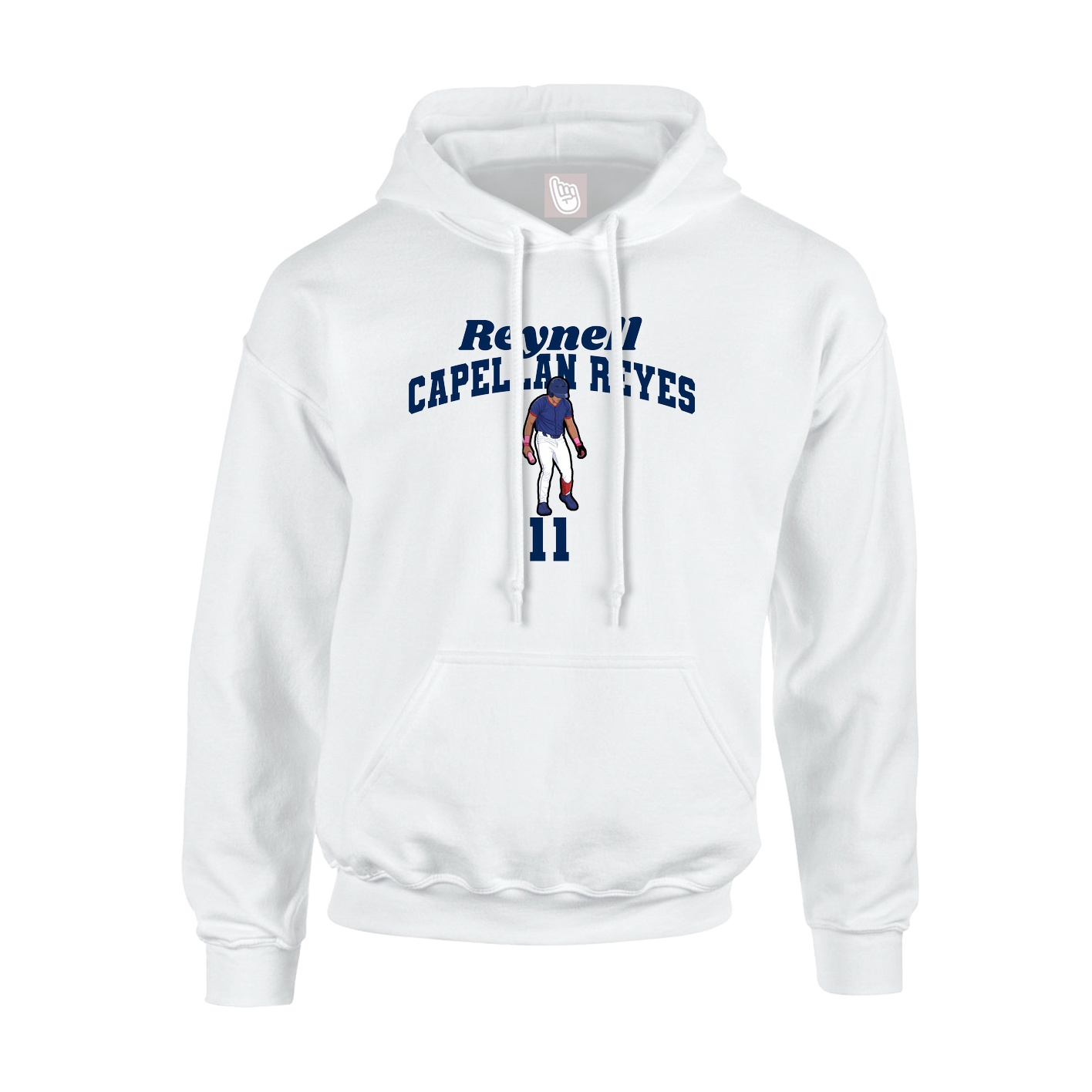 Youth Hoodie — Signature Arch in White