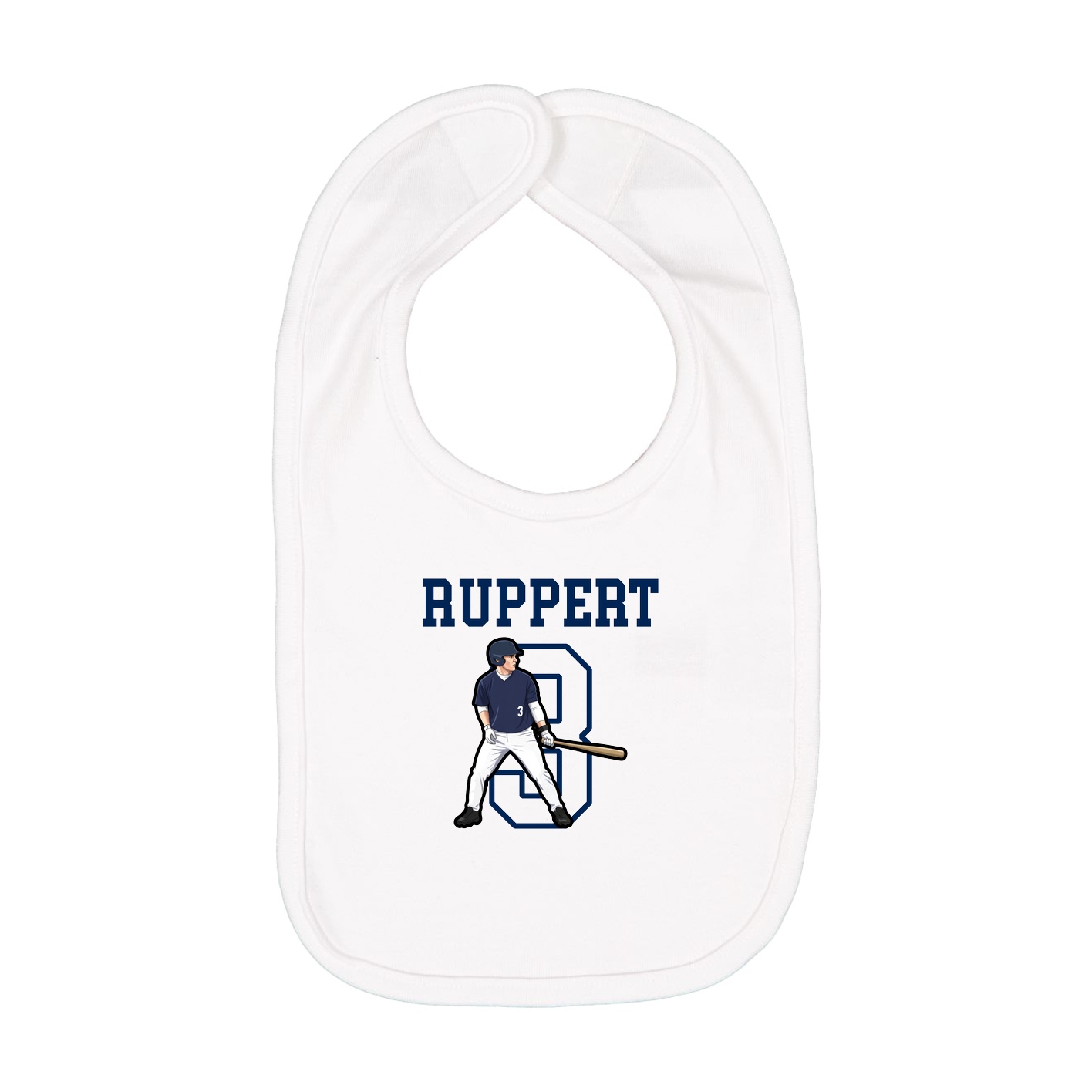 Infant Bib — Shirsey in White