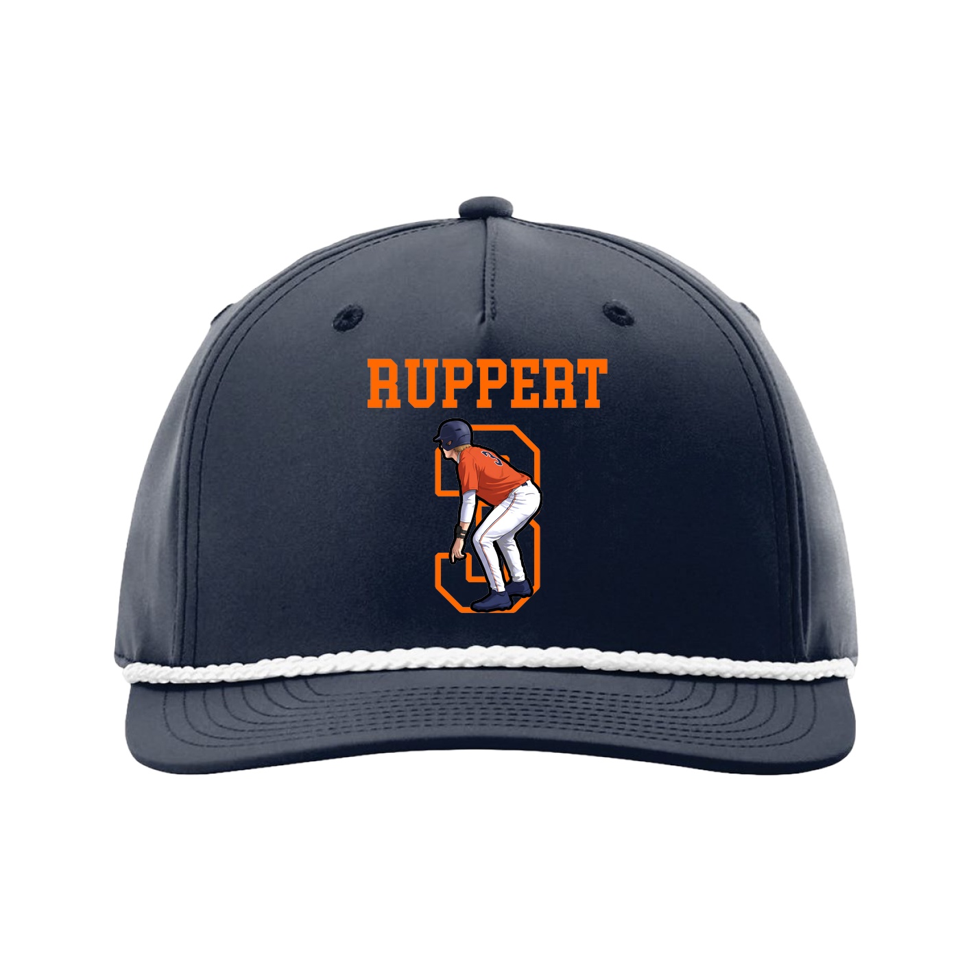 Five-Panel Classic Rope Cap — Shirsey in Navy