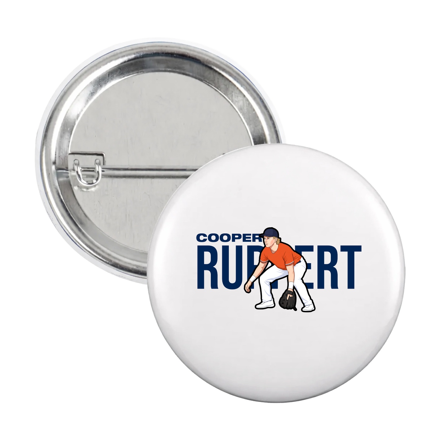 Game Day Button — Player Name in White