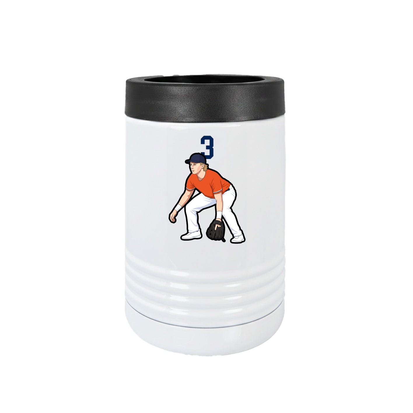 Beverage Holder — Number Top in White
