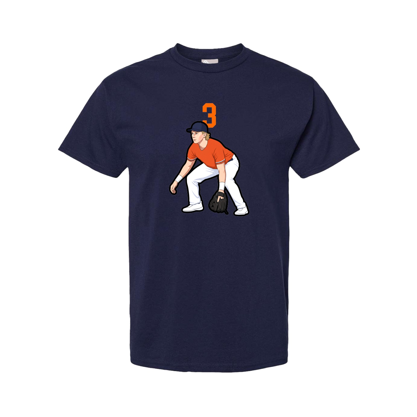 Youth Tee — Number Top in Navy