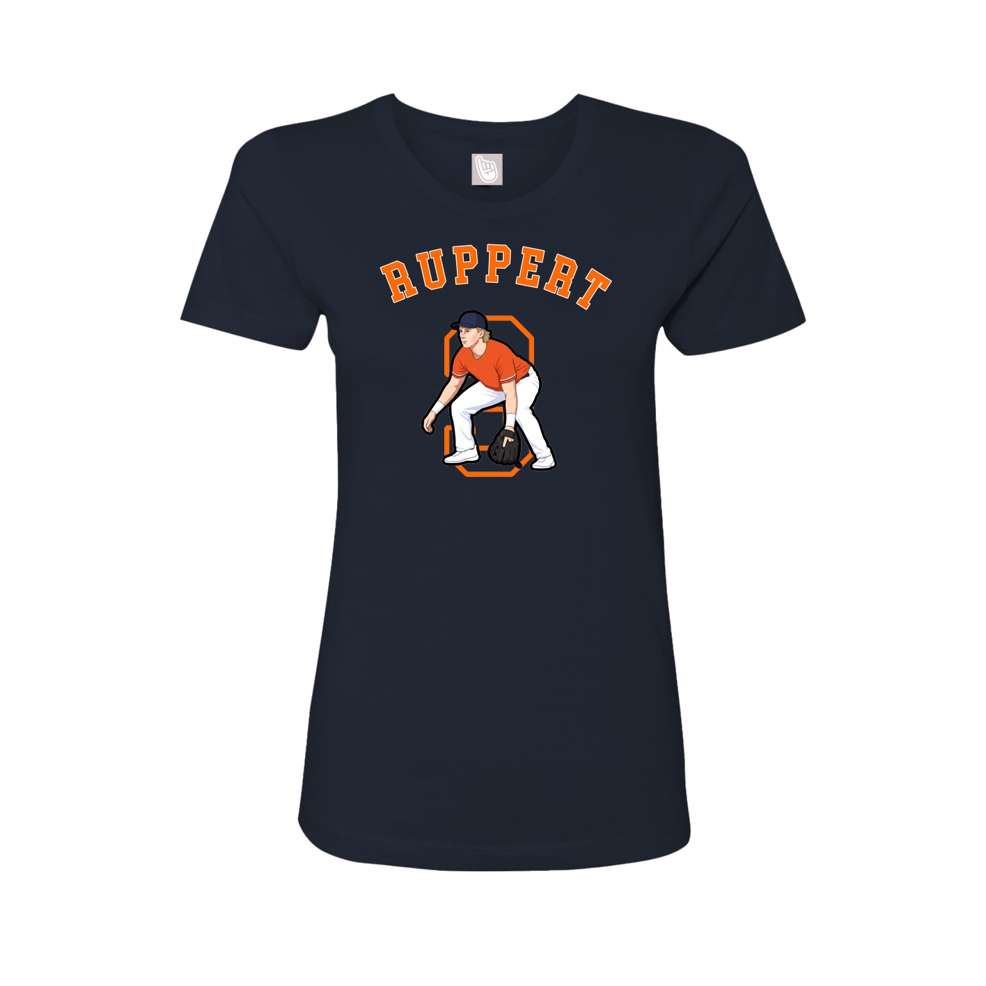 Fitted Women's Tee — Shirsey Arch in Navy