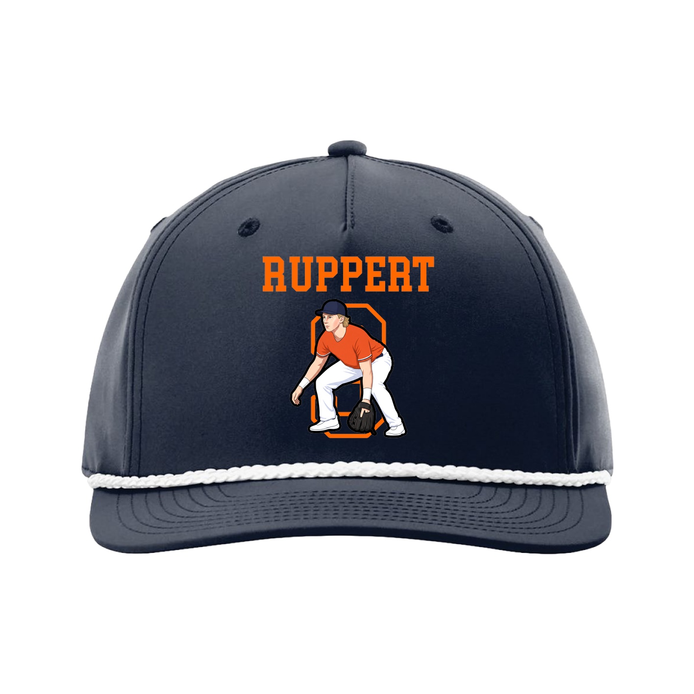 Five-Panel Classic Rope Cap — Shirsey in Navy