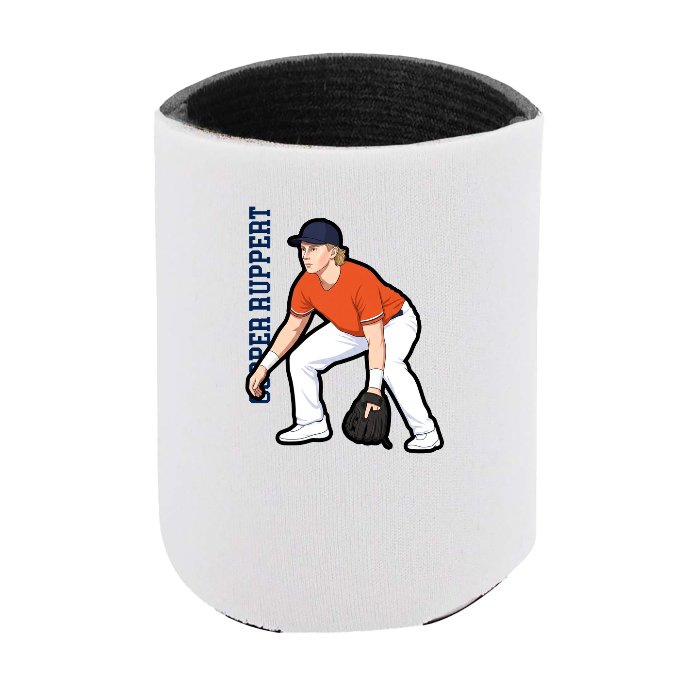 Can Holder — Name Vertical in White