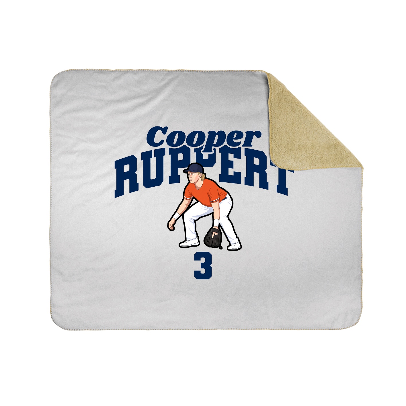 Throw Blanket — Signature Arch in White