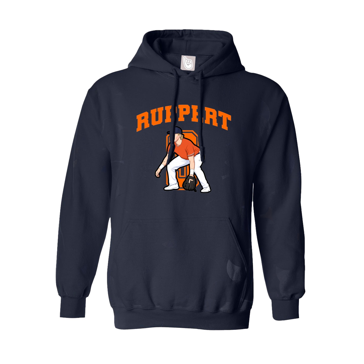 Hoodie — Number in Navy