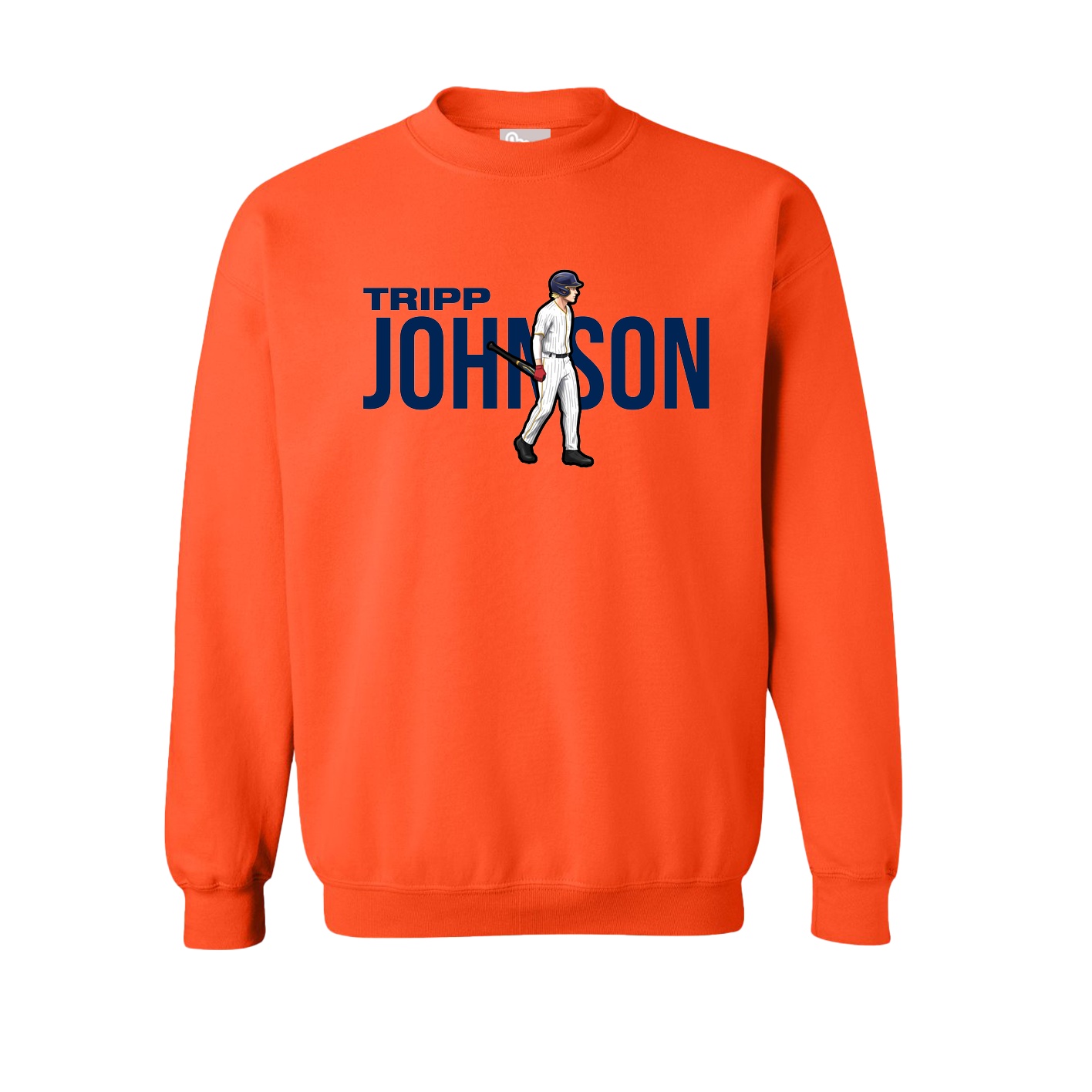 Fleece Crew — Player Name in Orange