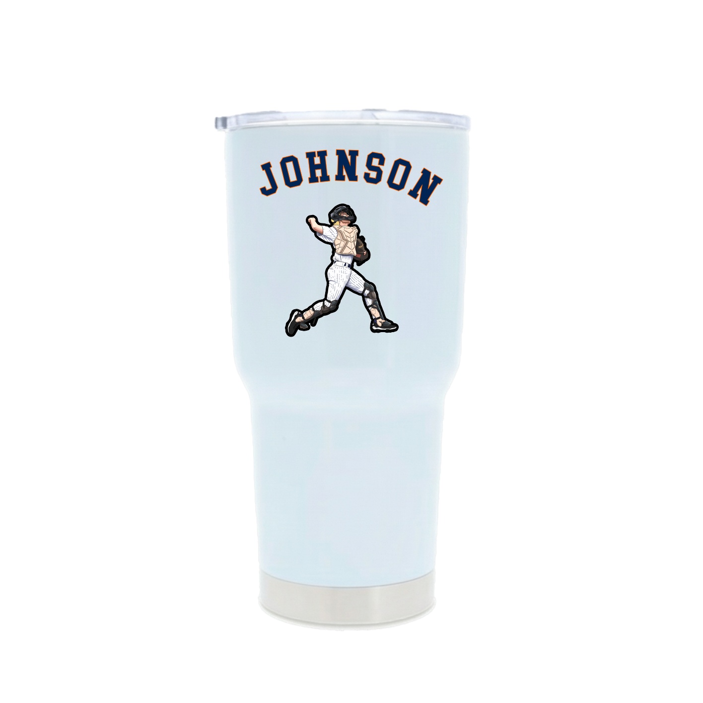30oz Stainless Steel Tumbler — Shirsey Arch in White