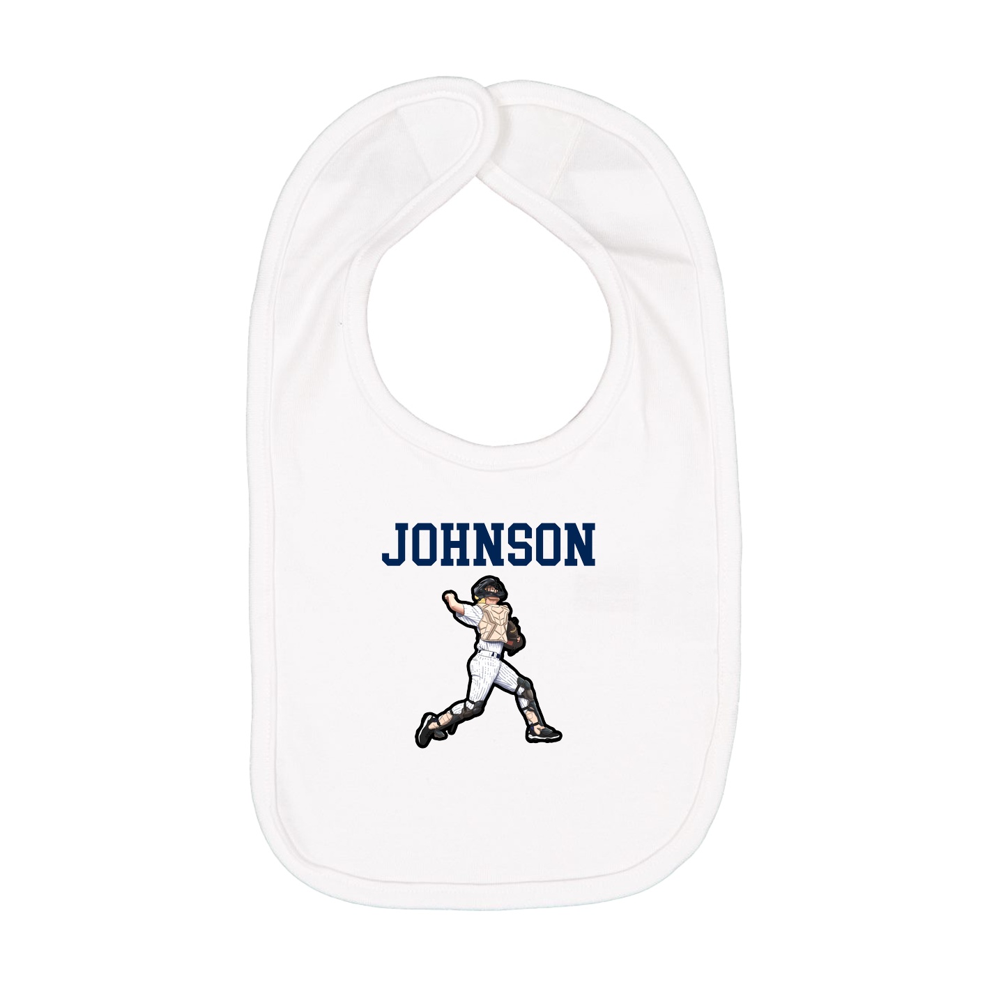 Infant Bib — Shirsey in White
