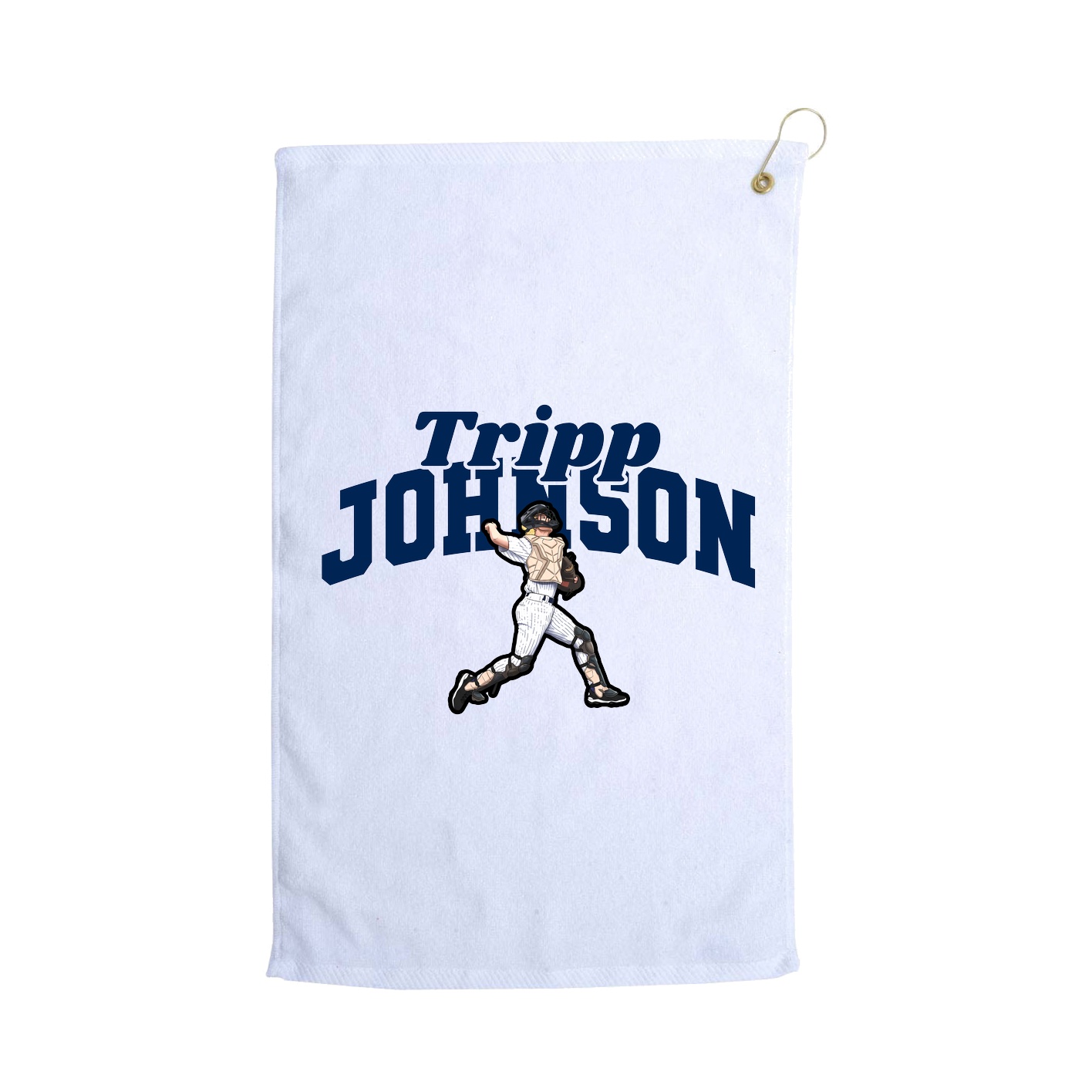 Golf Towel — Signature Arch in White