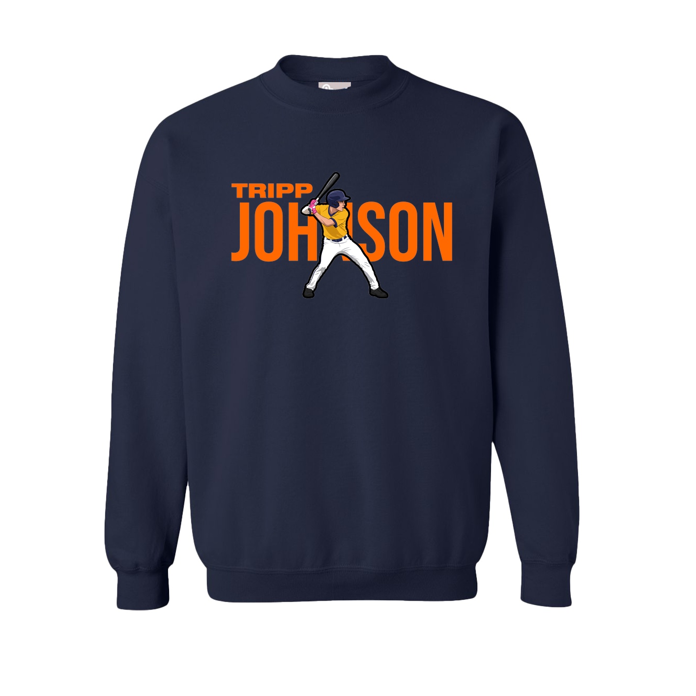 Fleece Crew — Player Name in Navy
