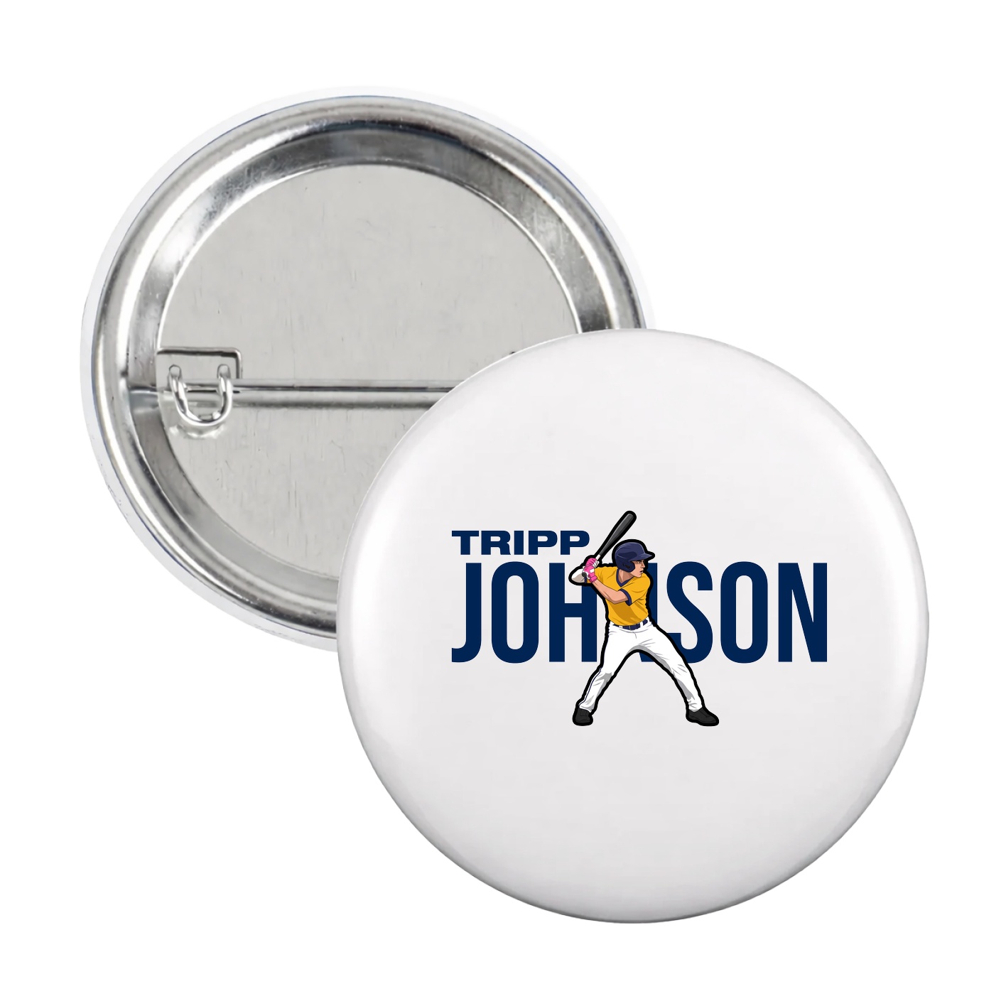 Game Day Button — Player Name in White