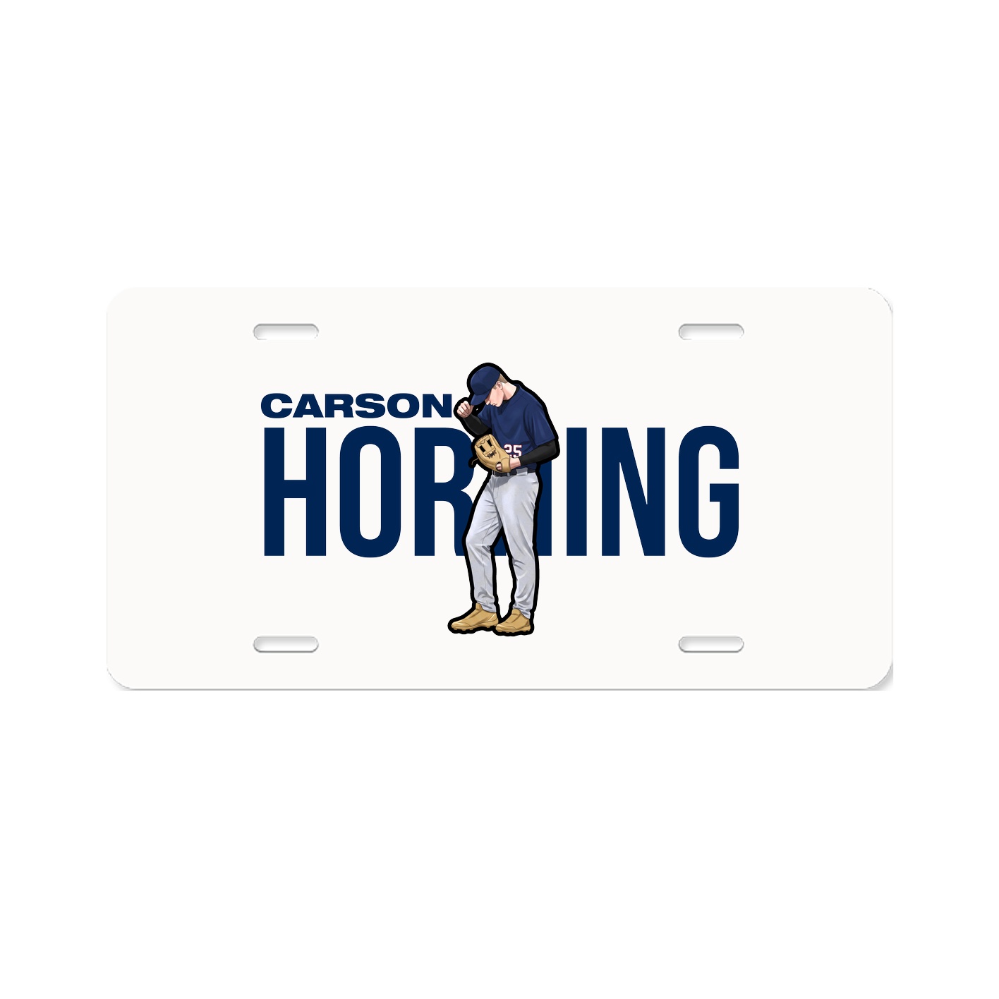 License Plate — Player Name in Classic