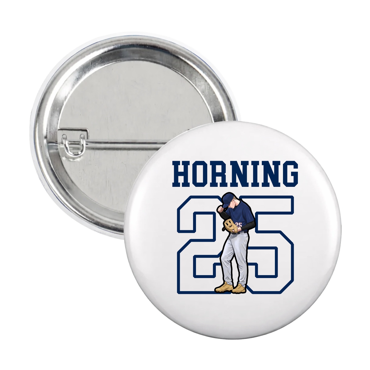 Game Day Button — Shirsey in White