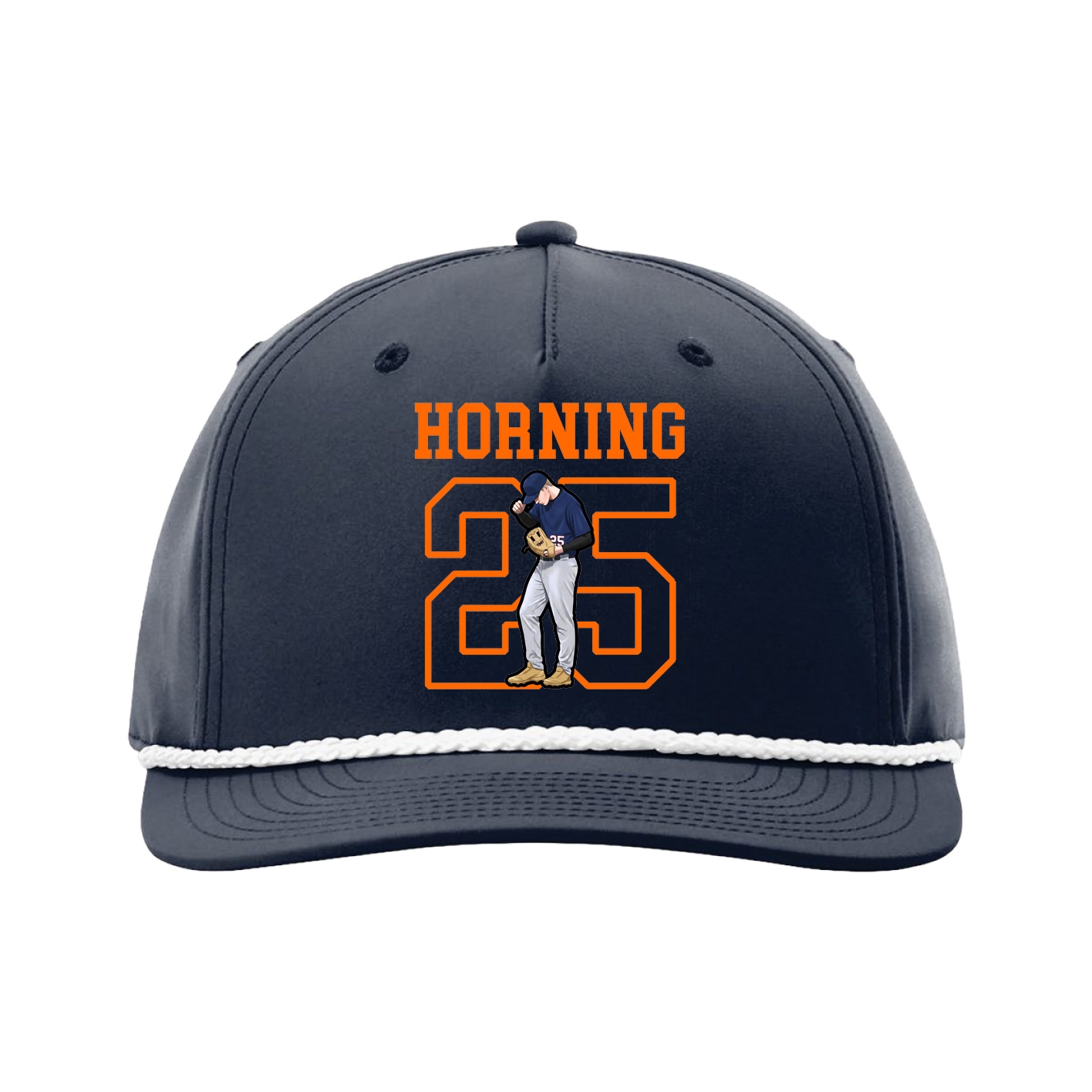 Five-Panel Classic Rope Cap — Shirsey in Navy