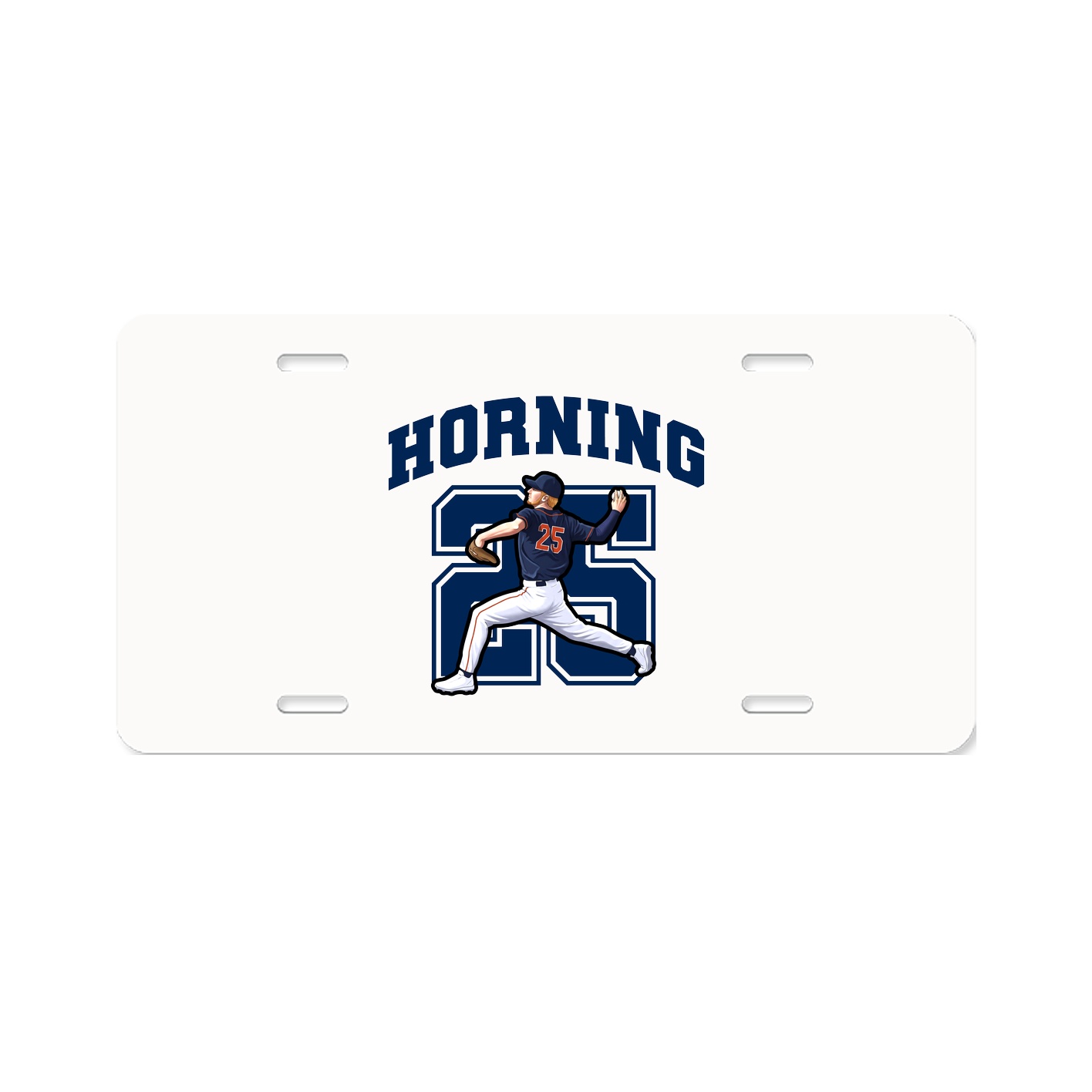 License Plate — Number in Classic