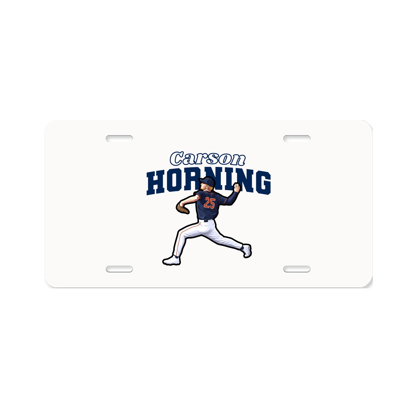 License Plate — Name Arch in Classic