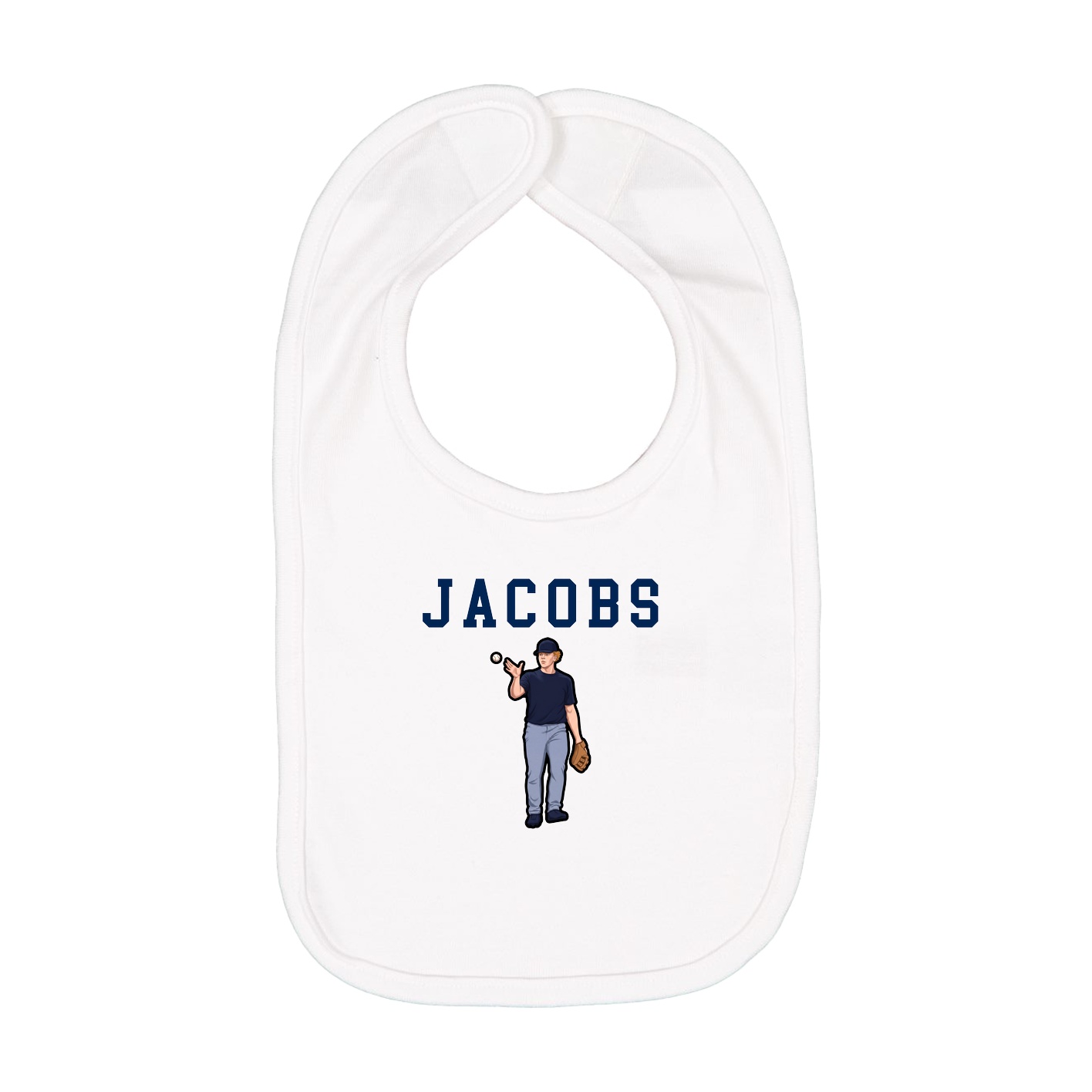 Infant Bib — Shirsey in White