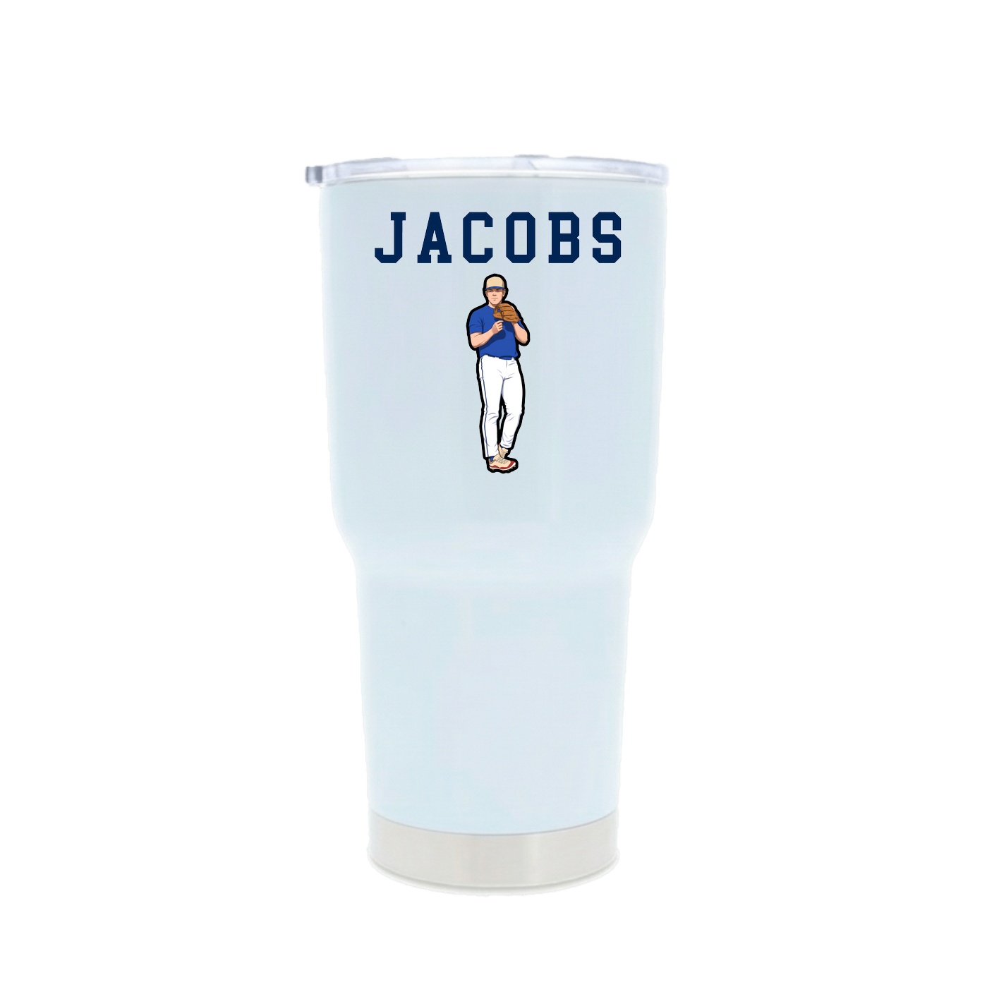 30oz Stainless Steel Tumbler — Shirsey in White