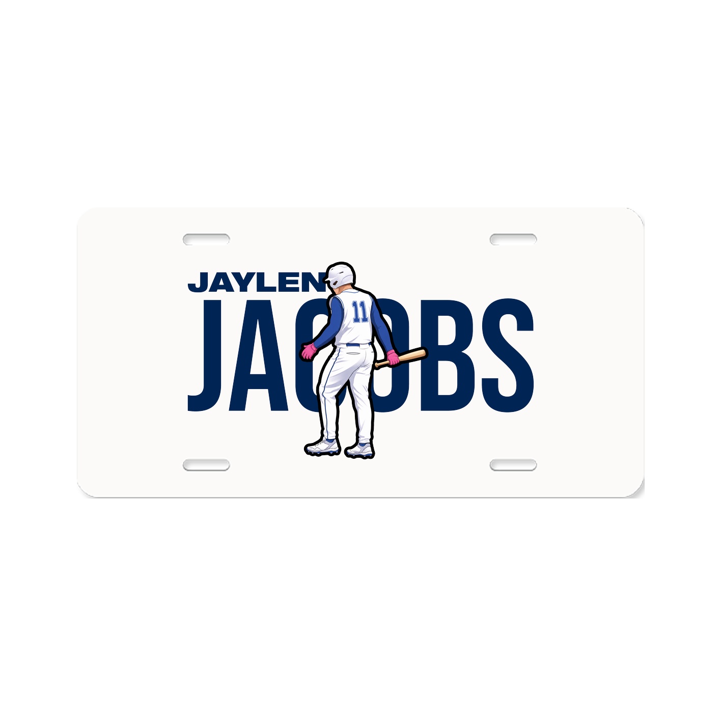 License Plate — Player Name in Classic