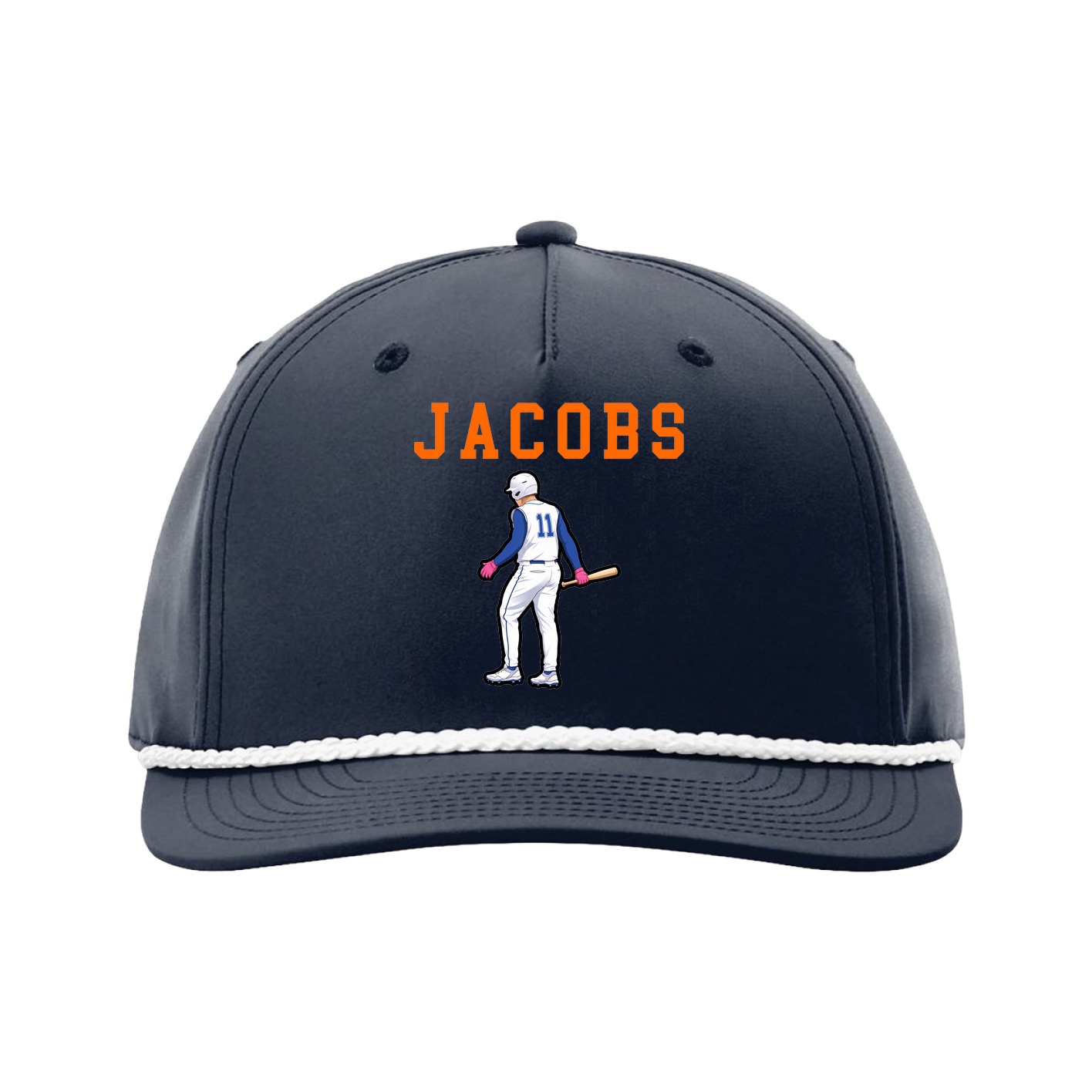 Five-Panel Classic Rope Cap — Shirsey in Navy