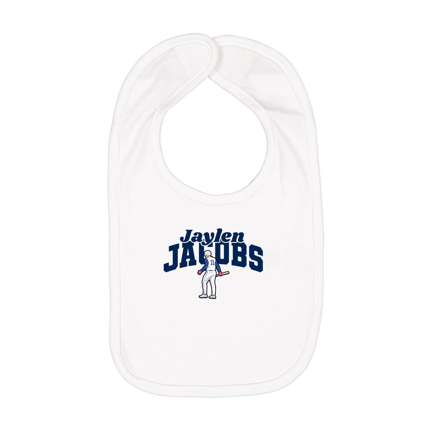 Infant Bib — Signature Arch in White