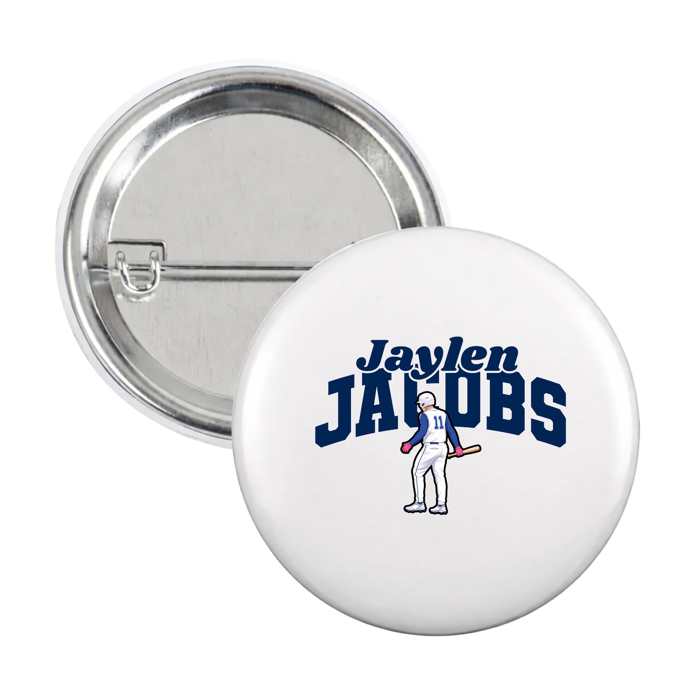 Game Day Button — Signature Arch in White
