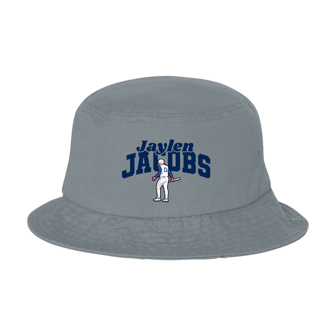 Bucket Cap — Signature Arch in Grey