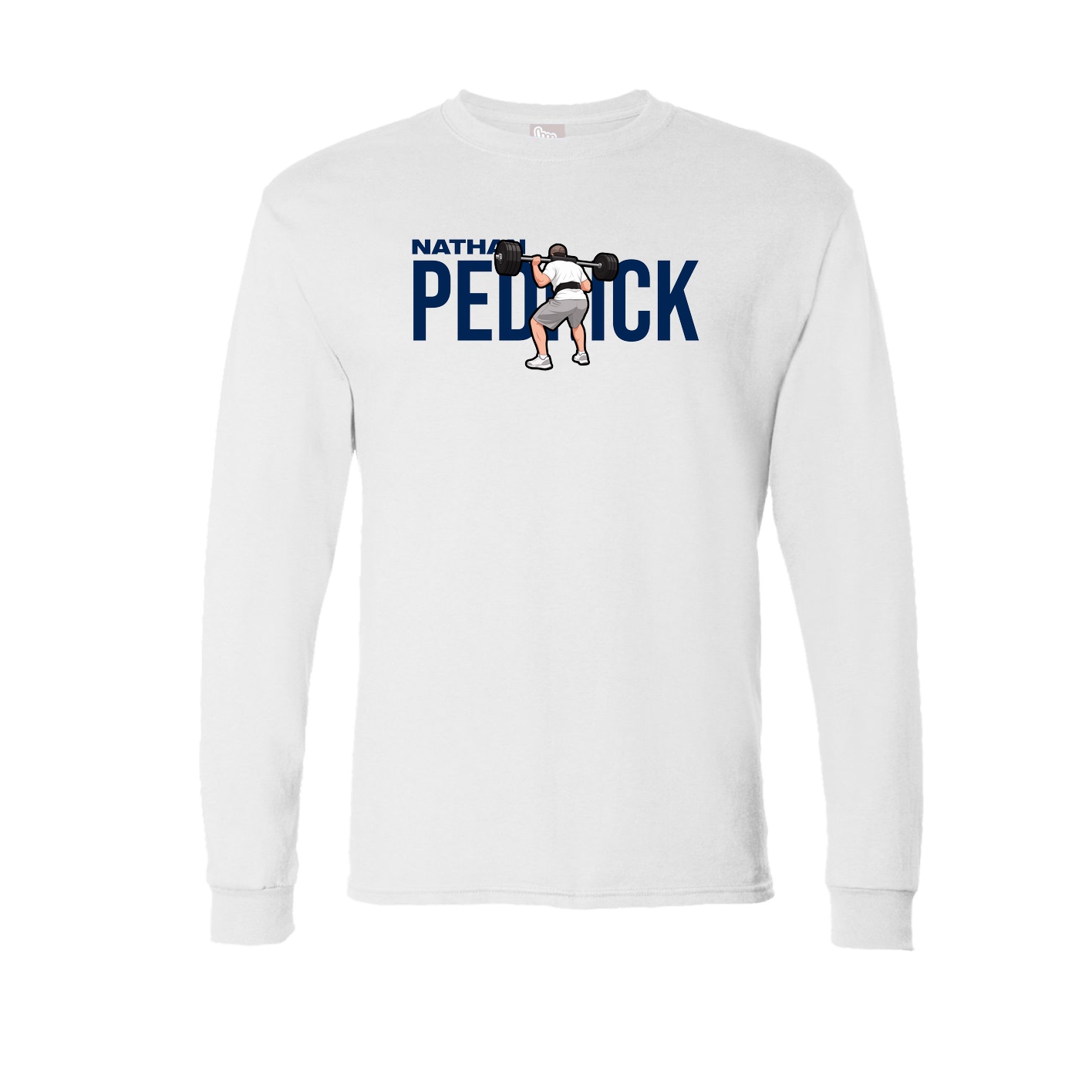 Long Sleeve Tee — Player Name in White
