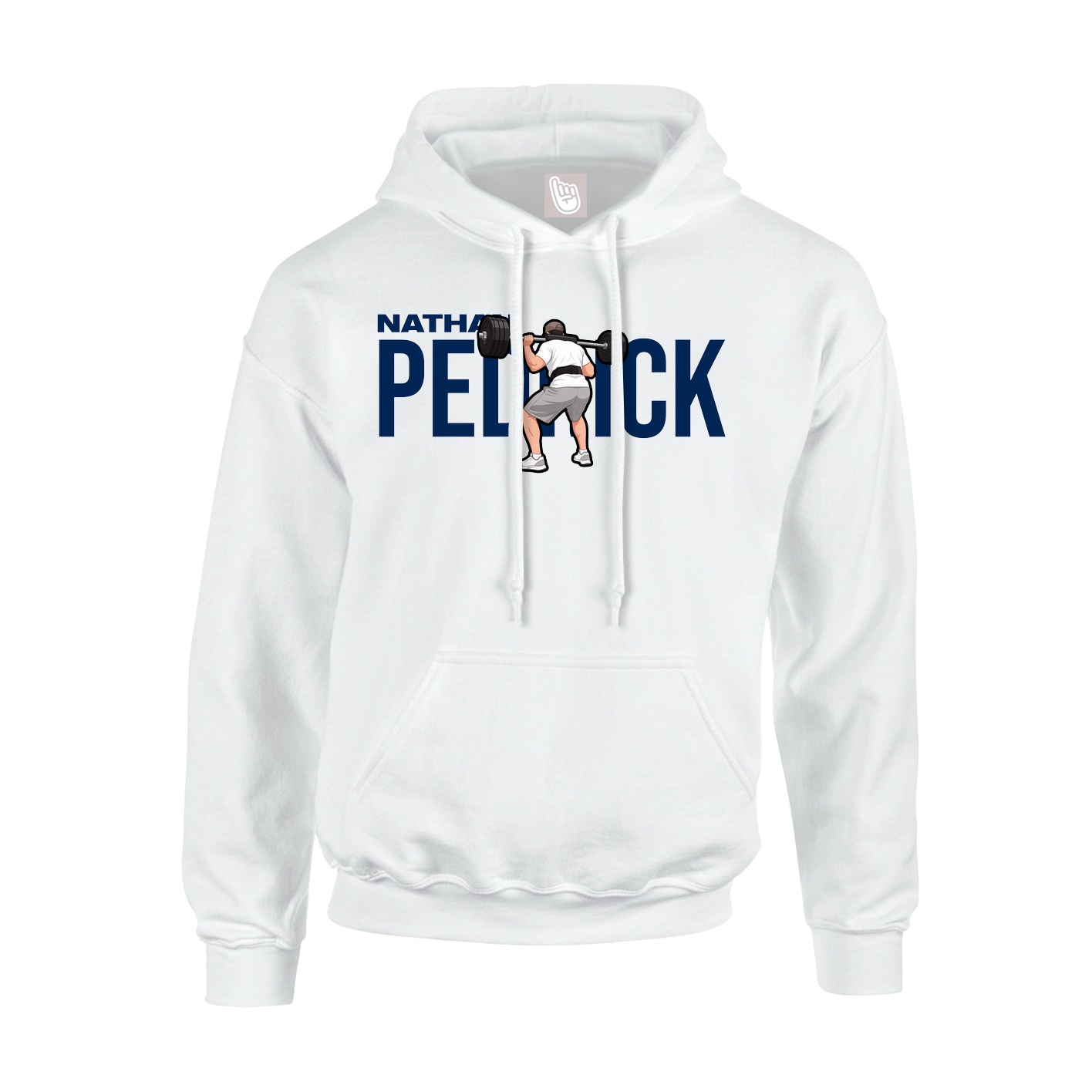 Hoodie — Player Name in White