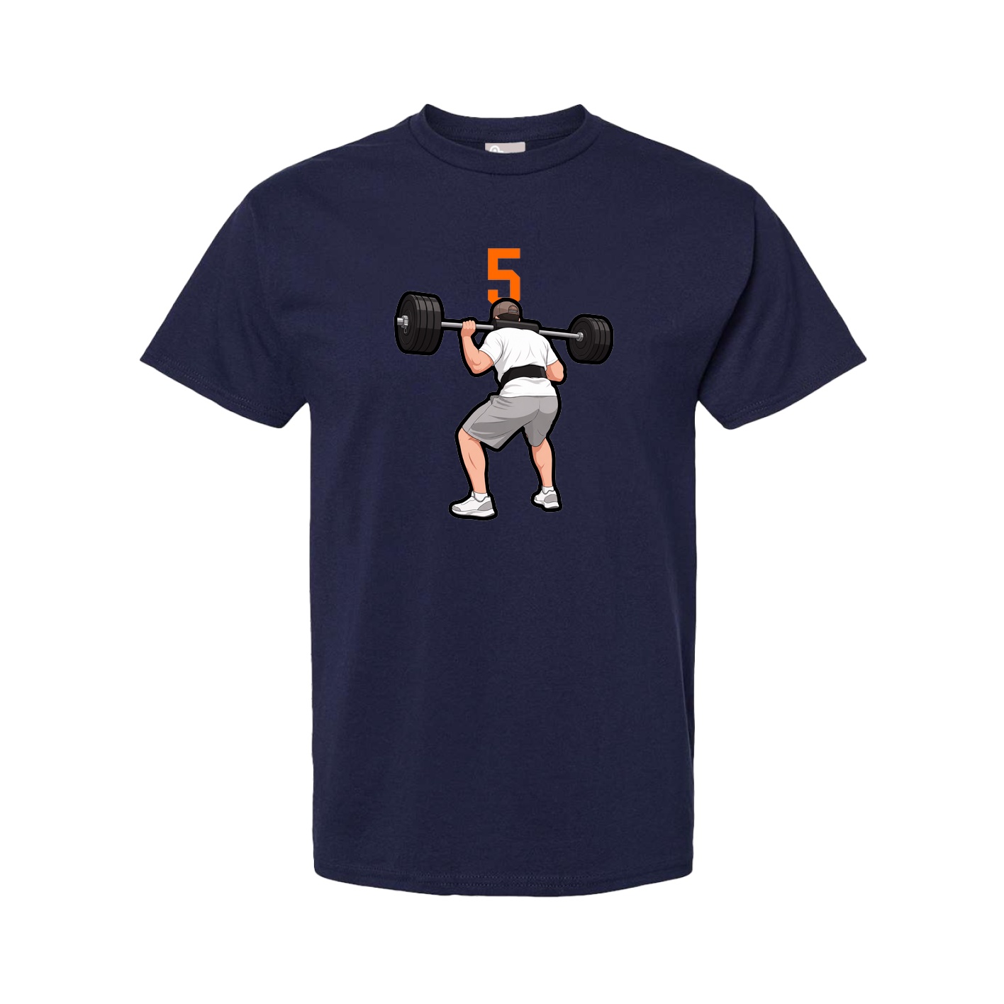 Tee — Number Top in Navy