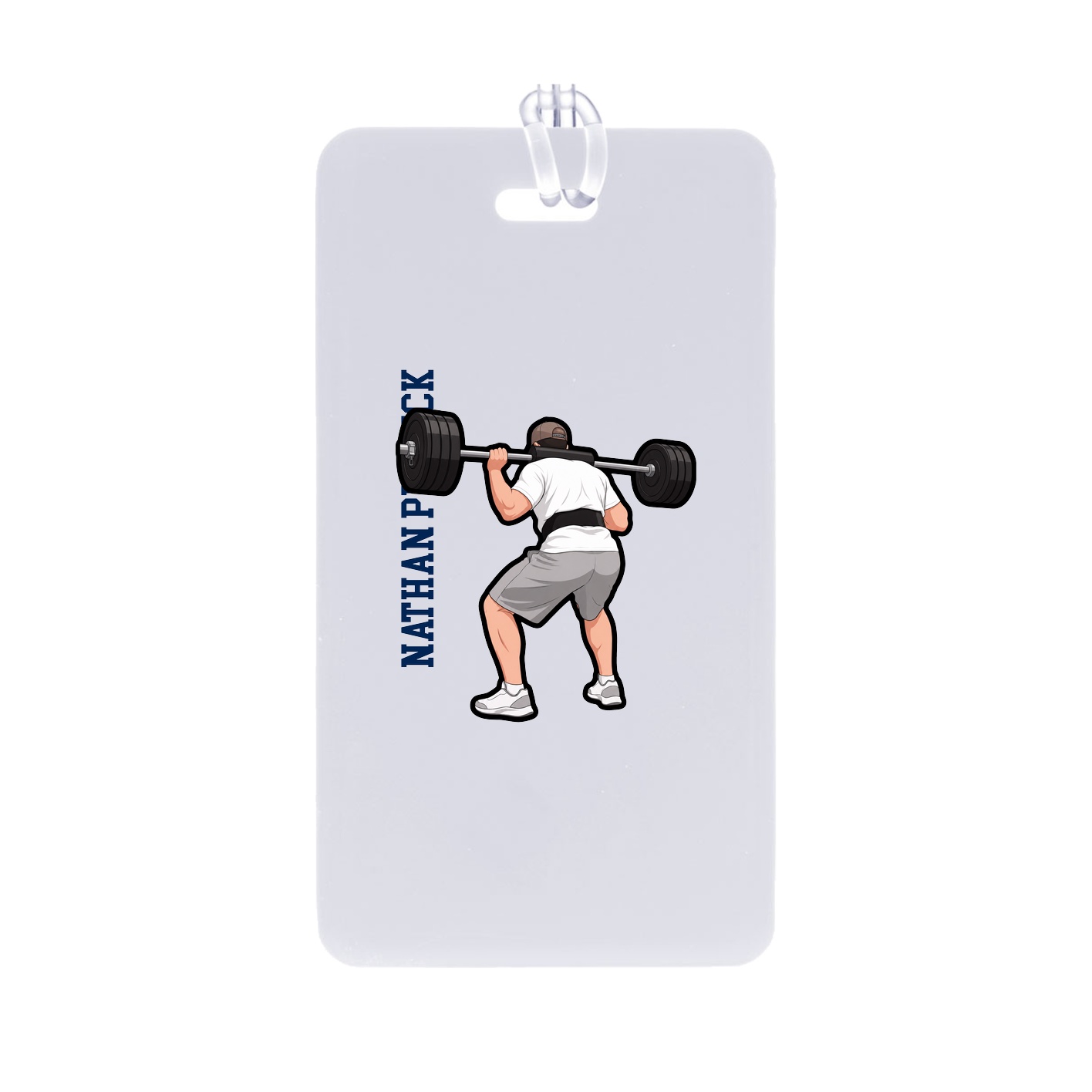 Bag Tag — Name Vertical in Classic