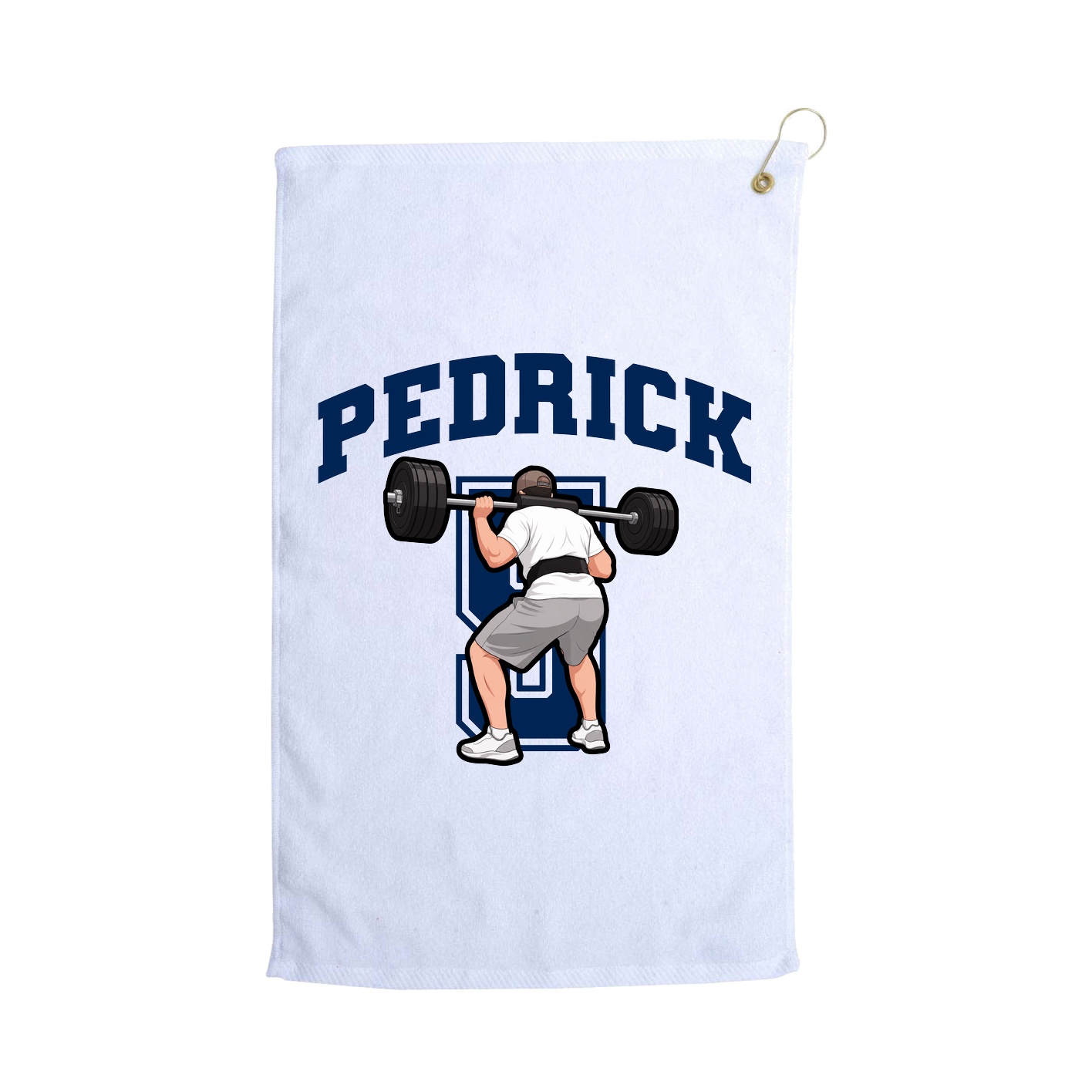 Golf Towel — Number in White