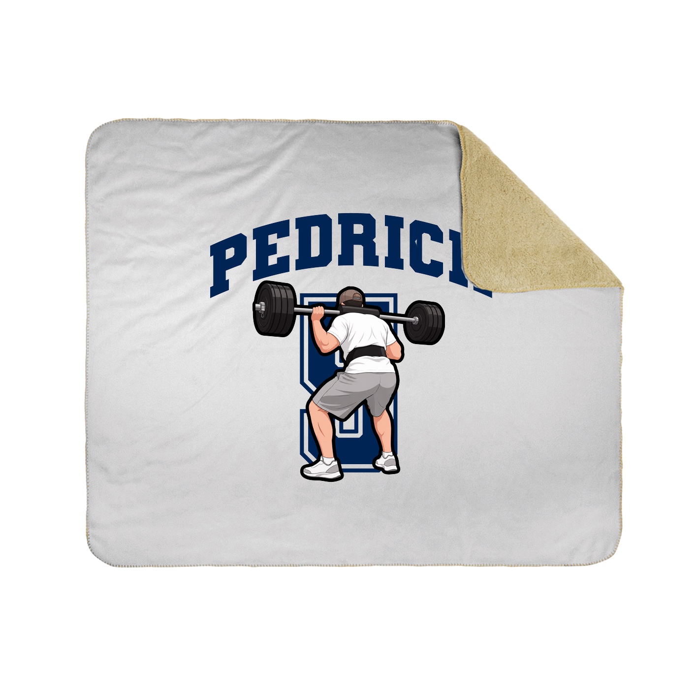 Throw Blanket — Number in White