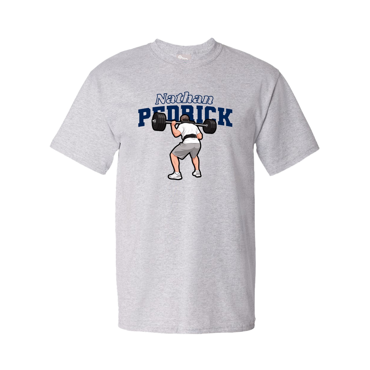 Youth Tee — Name Arch in Grey