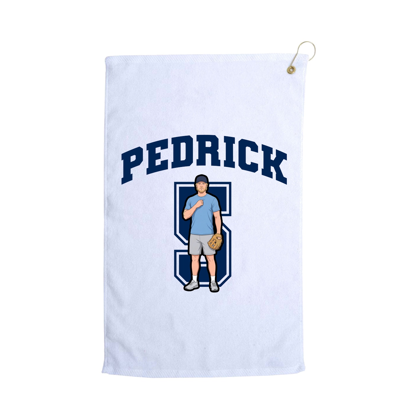 Golf Towel — Number in White