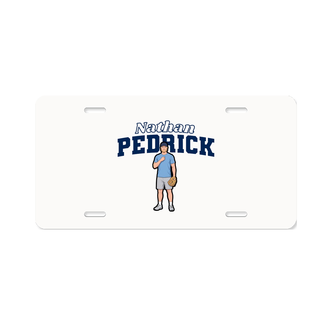 License Plate — Name Arch in Classic