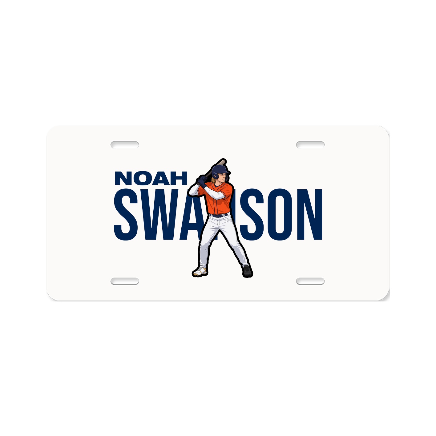 License Plate — Player Name in Classic